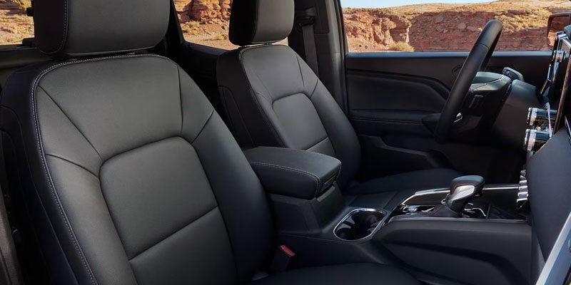 Premium interior of the 2026 GMC Canyon with comfortable seating and refined cabin