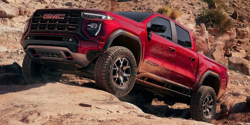 2026 GMC Canyon AT4 showcasing available trim levels and rugged design in Opelika, AL